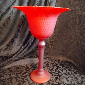 Rust EcoGlass Recycled Tall Dish/Planter